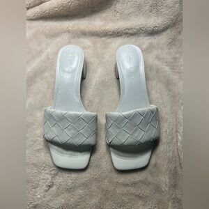 Marc Fisher casper square toe weave heel size womens 7 bridal bride